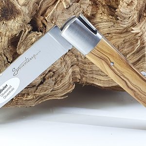 Couteau Sauveterre 1piece 11cm Manche Olivier 1 Mitre Inox Brosse 03