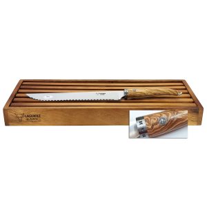 Set A Pain Lea Gourmet Planche Pain Couteau Laguiole Pain Manche Olivier 01