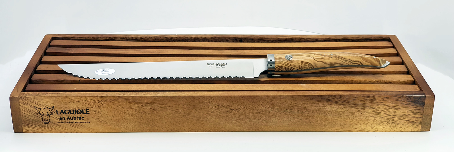 Set A Pain Lea Gourmet Planche Pain Couteau Laguiole Pain Manche Olivier 02