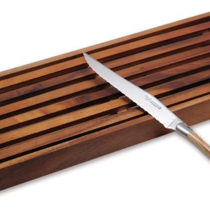 Set A Pain Lea Tradition Planche Pain Couteau Laguiole Pain Manche Olivier 02