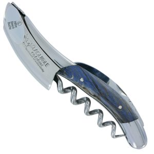 Sommelier Laguiole En Aubrac En Hetre Stabilise Bleu 00