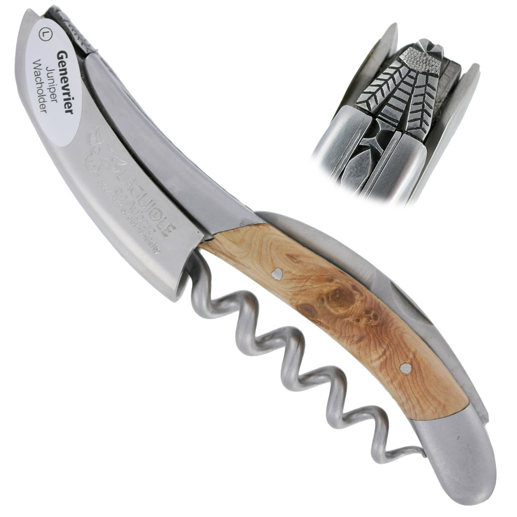 Sommelier Laguiole En Aubrac Ressort Et Platines Guilloches Mouche Prestige Genevrier Num 6 00