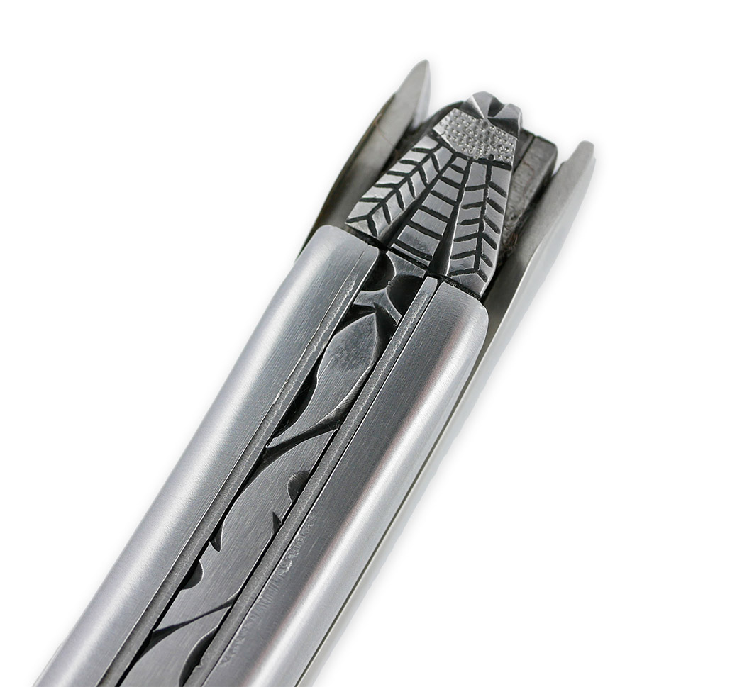 Sommelier Laguiole En Aubrac Ressort Et Platines Guilloches Mouche Prestige Genevrier Num 6 01