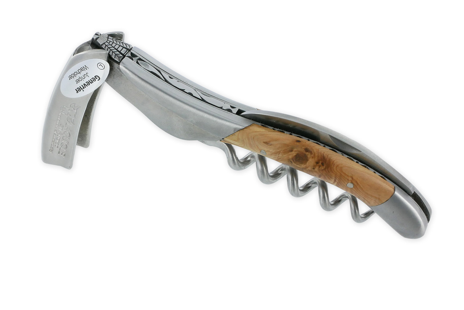 Sommelier Laguiole En Aubrac Ressort Et Platines Guilloches Mouche Prestige Genevrier Num 6 02