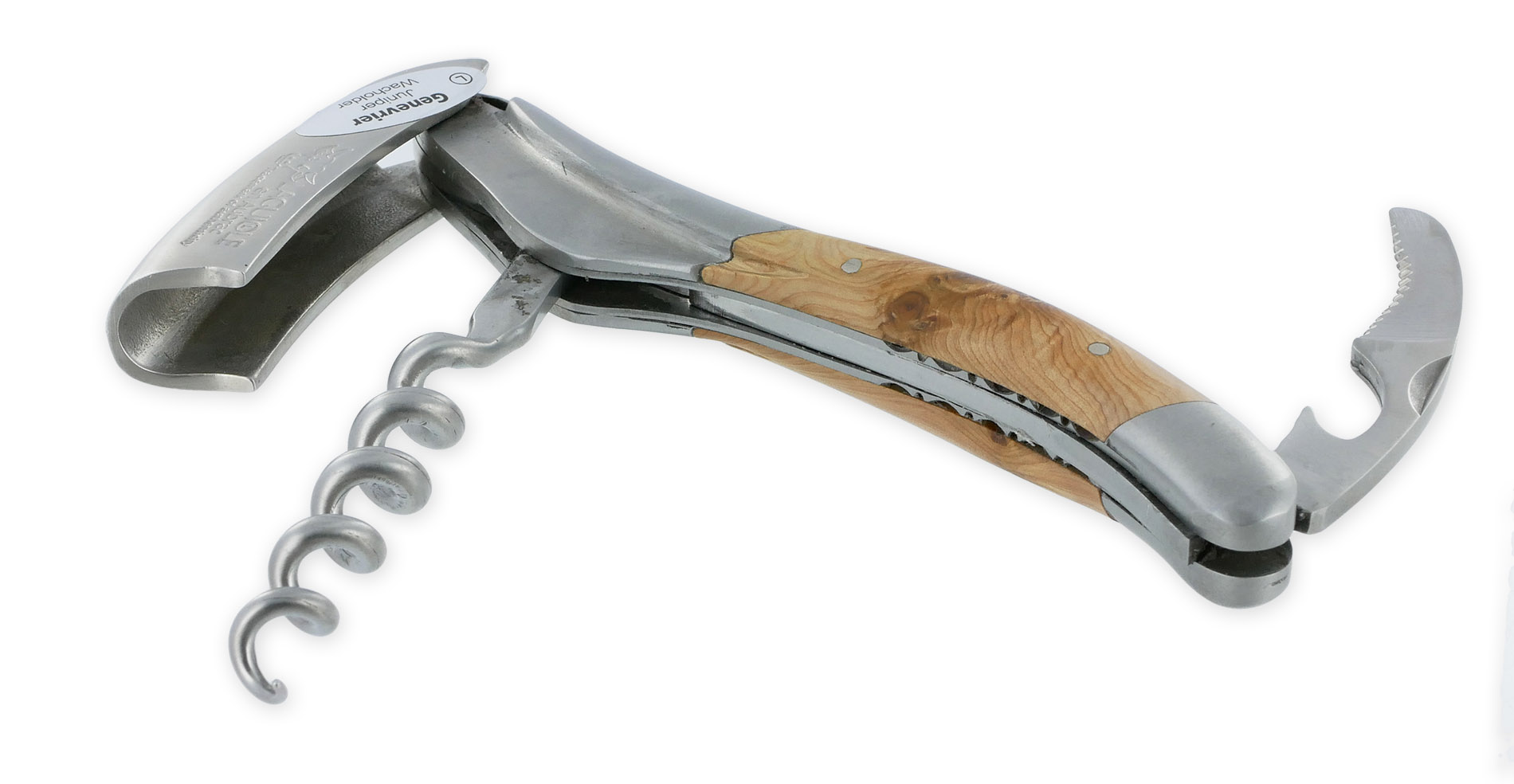 Sommelier Laguiole En Aubrac Ressort Et Platines Guilloches Mouche Prestige Genevrier Num 6 04