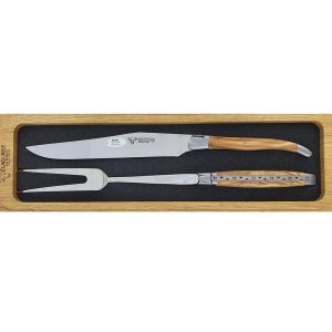 Game Server Laguiole En Aubrac Olive Wood 2 Pieces