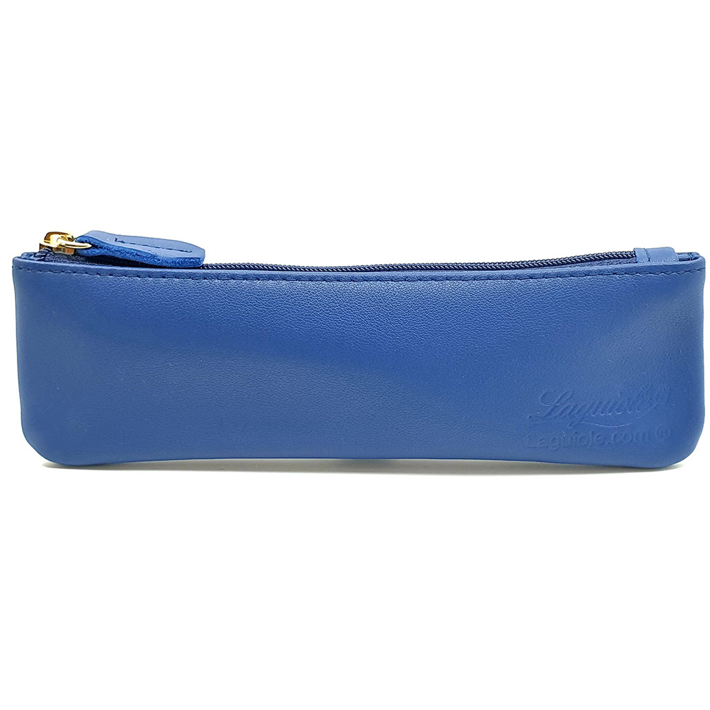 Trousse Cuir Zip Laguiolecom Coloris Bleu 00