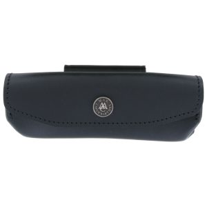 Trousse Cuir Ceinture Couteau Laguiole Pression Provencal Noir 00