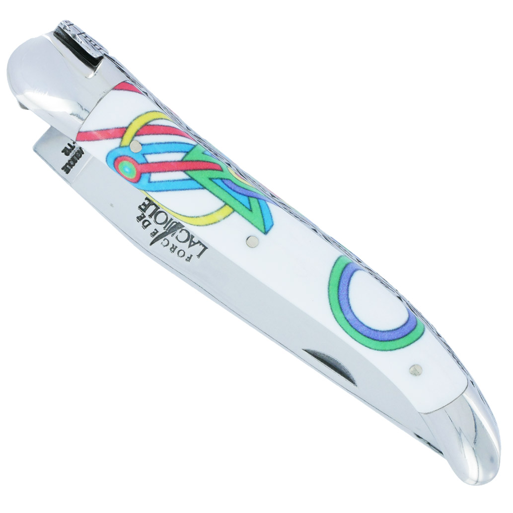 Couteau Forge De Laguiole Seize Altair Manche En Acrylique Design Seize Happywallmaker 1 Piece 2 Mitres En Inox Brillant 11cm 00