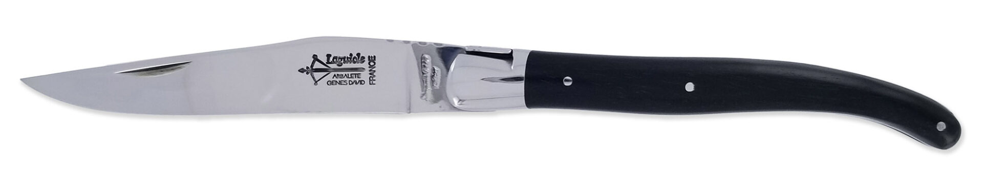 Couteau Laguiole Antan Manche Ebene 1 Mitre Inox Brillant 1 Piece 12cm 01