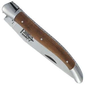 Couteau Laguiole Antan Manche Poirier 2 Mitres Inox Brosse 1 Piece 12cm 00