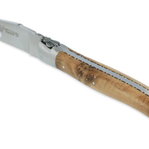 Couteau Laguiole En Aubrac 1 Piece 12 Cm Genevrier 1 Mitre Inox Brosse Decoration Abeille 01