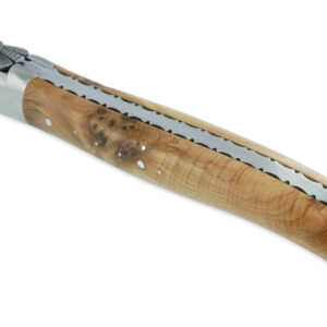 Couteau Laguiole En Aubrac 1 Piece 12 Cm Genevrier 1 Mitre Inox Brosse Decoration Abeille 03