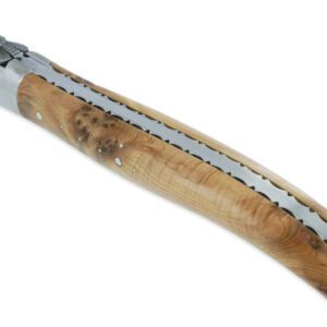 Couteau Laguiole En Aubrac 1 Piece 12 Cm Genevrier 1 Mitre Inox Brosse Decoration Abeille 04