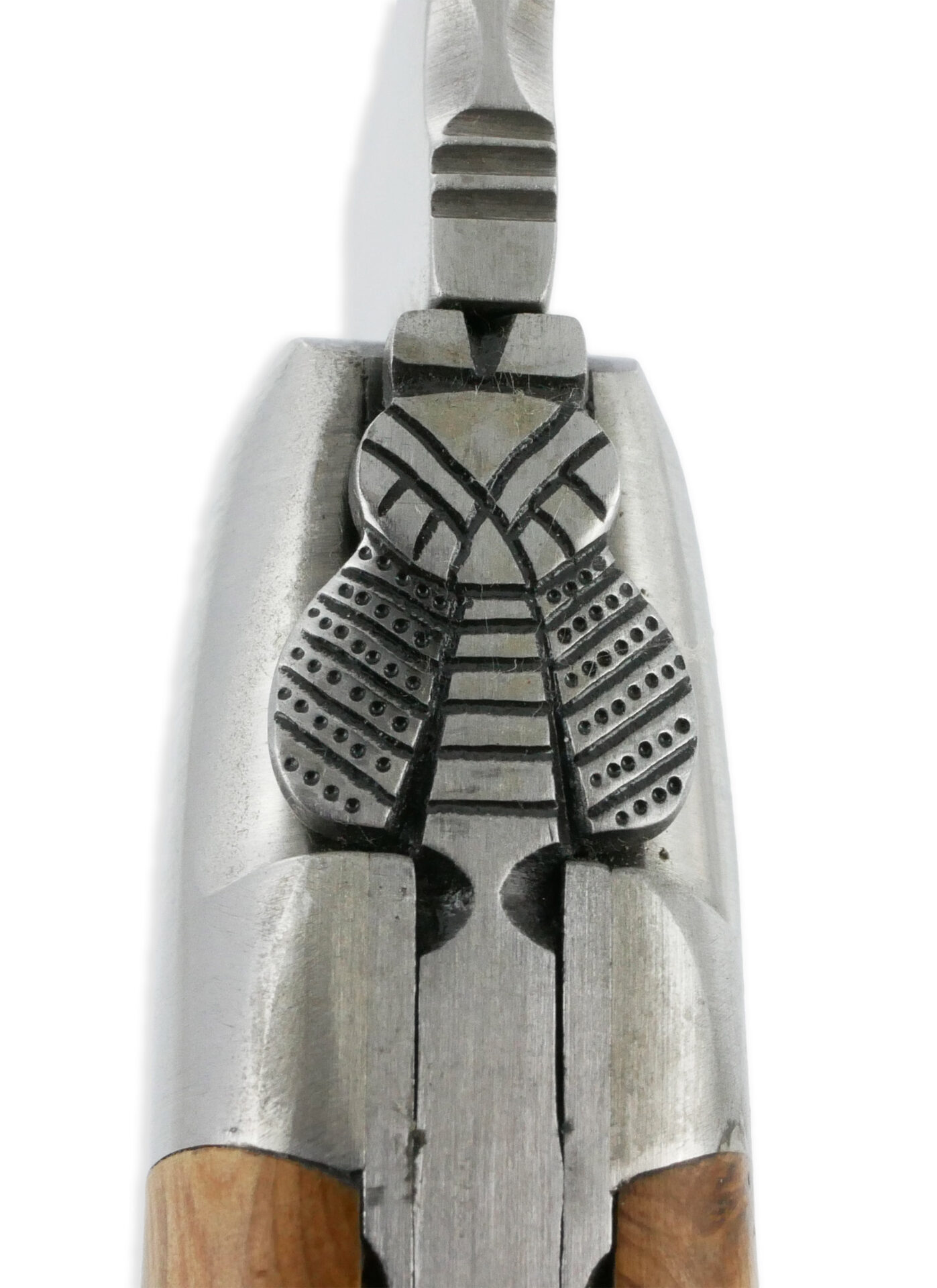 Couteau Laguiole En Aubrac 1 Piece 12 Cm Genevrier 1 Mitre Inox Brosse Decoration Abeille 05