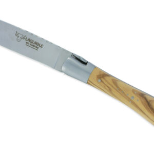 Couteau Laguiole En Aubrac Crocus 1 Piece 12 Cm Olivier 1 Mitre Inox Brillant 01