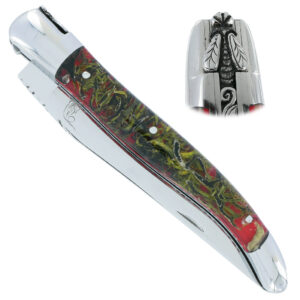 Couteau Prestige Laguiole David Dauvillaire Manche Lichen Stabilise Dans Resine 1 Piece 12 Cm 00