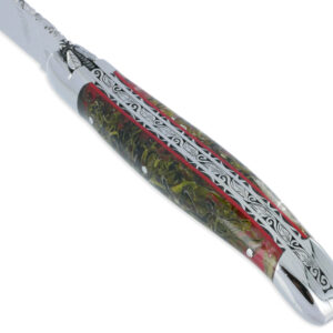 Couteau Prestige Laguiole David Dauvillaire Manche Lichen Stabilise Dans Resine 1 Piece 12 Cm 02