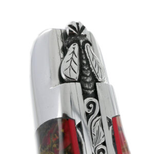 Couteau Prestige Laguiole David Dauvillaire Manche Lichen Stabilise Dans Resine 1 Piece 12 Cm 07