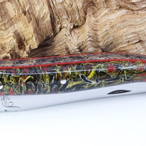 Couteau Prestige Laguiole David Dauvillaire Manche Lichen Stabilise Dans Resine 1 Piece 12 Cm 09