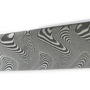 Couteau Prestige Laguiole En Aubrac 1 Piece 12 Cm Plein Manche En Loupe De Bouleau Teinte Vert Ressort Guilloche A La Main Entretoises Bleue Mouche Stylisee Lame Damas 03