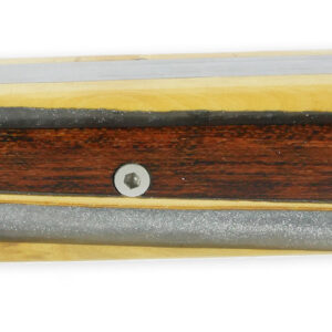 The 20 20 Full Handle Folding Knife With Mixed Wood Chips And Glittery Gray Resin 11cm Customizable Smooth Spring N°1 Brushed Finish Unique Piece