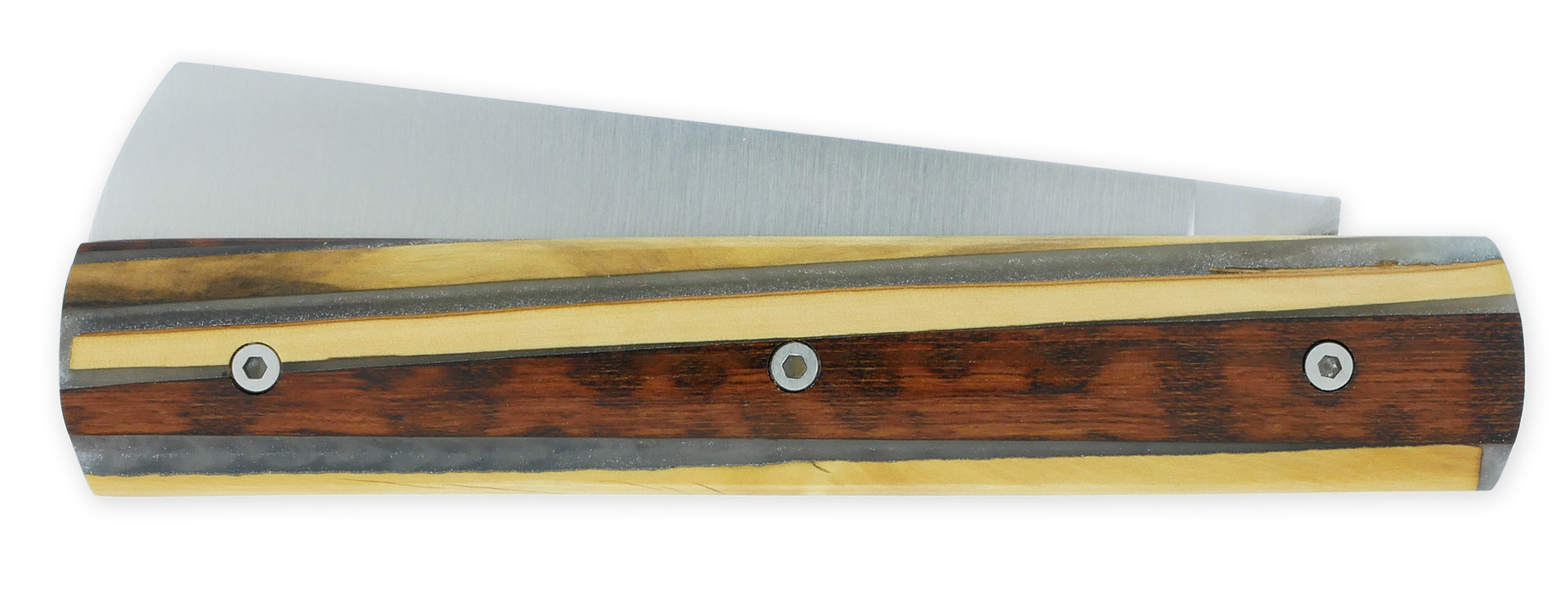 Le 2020 Couteau Pliant Plein Manche Avec Eclats De Bois Mixtes Et Resine Grise Pailletee 11cm Ressort Lisse Personnalisable Num1 01