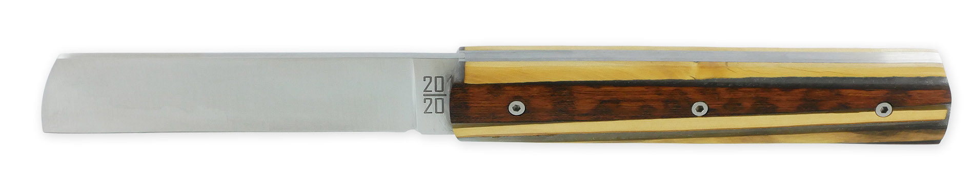 Le 2020 Couteau Pliant Plein Manche Avec Eclats De Bois Mixtes Et Resine Grise Pailletee 11cm Ressort Lisse Personnalisable Num1 03