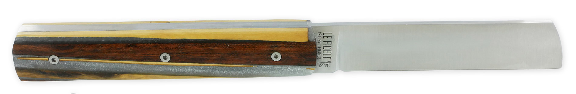 Le 2020 Couteau Pliant Plein Manche Avec Eclats De Bois Mixtes Et Resine Grise Pailletee 11cm Ressort Lisse Personnalisable Num1 04