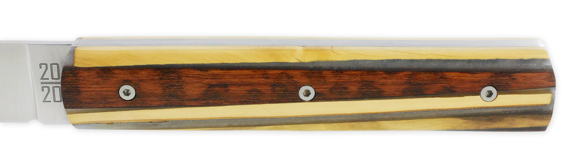 Le 2020 Couteau Pliant Plein Manche Avec Eclats De Bois Mixtes Et Resine Grise Pailletee 11cm Ressort Lisse Personnalisable Num1 05