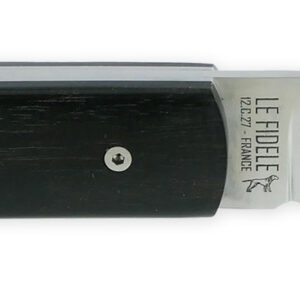 Le 2020 Couteau Pliant Plein Manche Bi Matiere Ebene Olivier 11cm Ressort Lisse Personnalisable 03