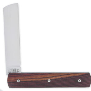 Le 2020 Couteau Pliant Plein Manche Bois De Violette 11cm Ressort Lisse Personnalisable Finition Brossee 02