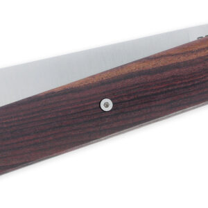 Le 2020 Couteau Pliant Plein Manche Bois De Violette 11cm Ressort Lisse Personnalisable Finition Brossee 03