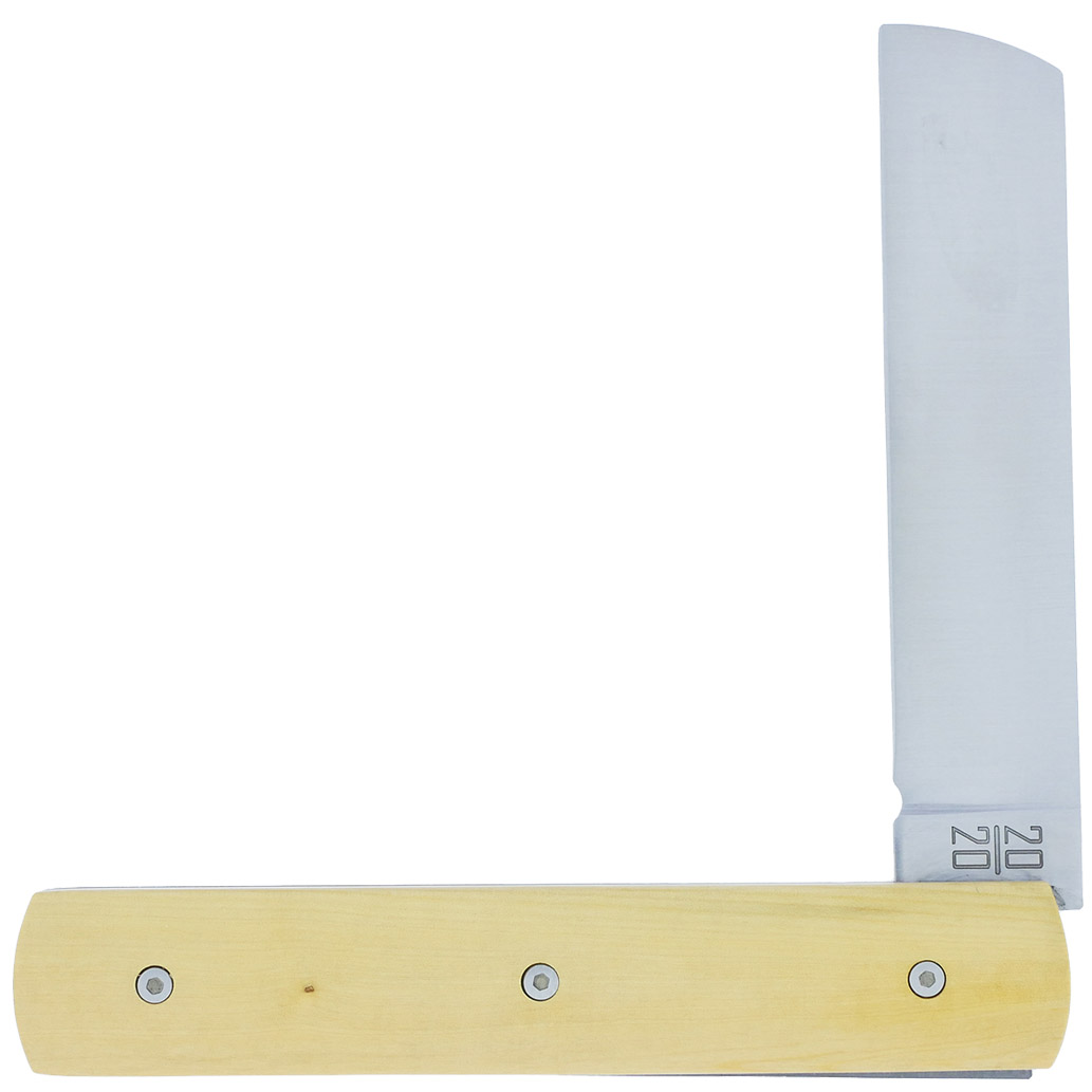 Le 2020 Couteau Pliant Plein Manche Buis 11cm Ressort Lisse Personnalisable Finition Brossee 00