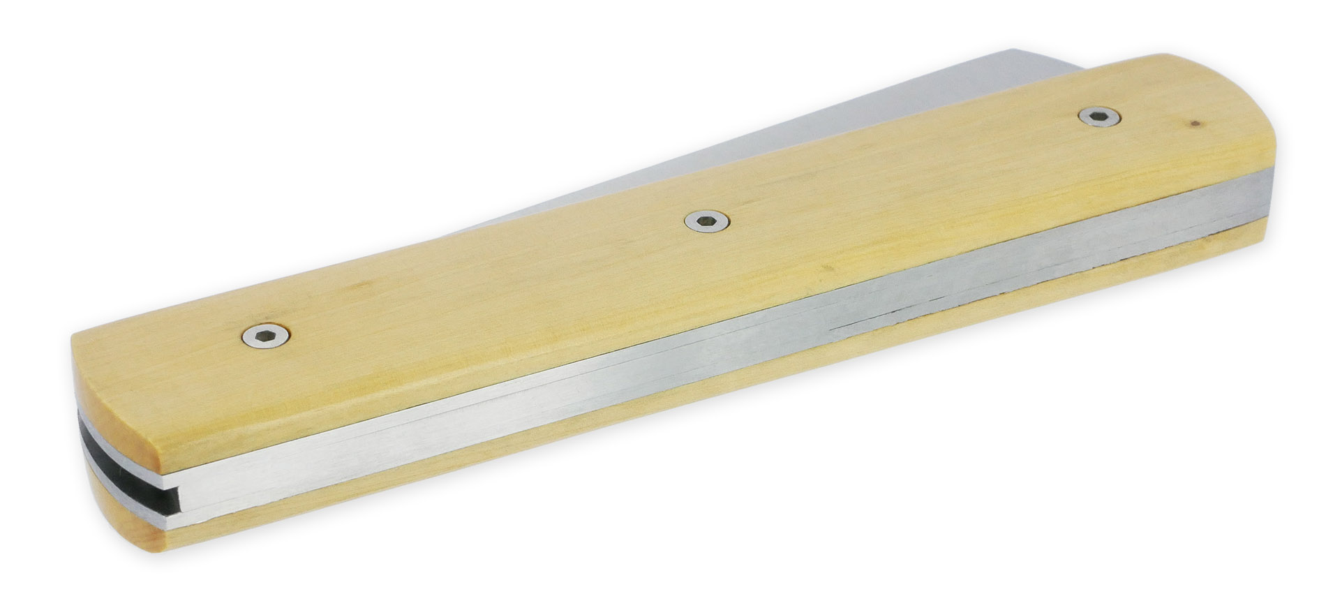 Le 2020 Couteau Pliant Plein Manche Buis 11cm Ressort Lisse Personnalisable Finition Brossee 03