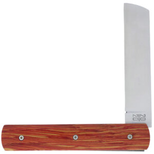 Le 2020 Couteau Pliant Plein Manche Chene Stabilise Teinte Rouge 11cm Ressort Lisse Personnalisable 00