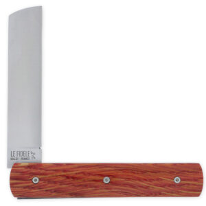 Le 2020 Couteau Pliant Plein Manche Chene Stabilise Teinte Rouge 11cm Ressort Lisse Personnalisable 01