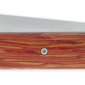 Le 2020 Couteau Pliant Plein Manche Chene Stabilise Teinte Rouge 11cm Ressort Lisse Personnalisable 04