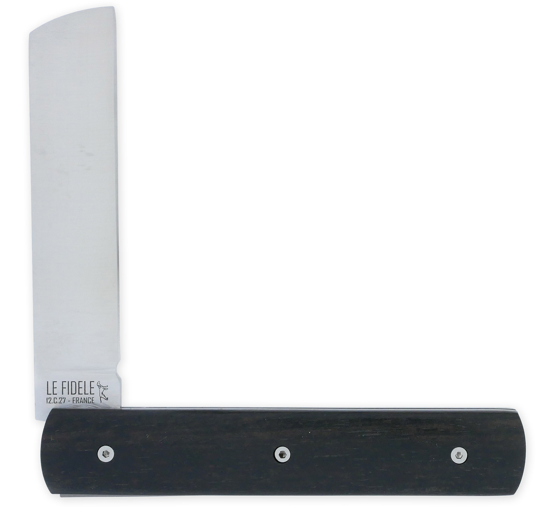 Le 2020 Couteau Pliant Plein Manche Ebene 11cm Ressort Lisse Personnalisable Finition Brossee 02