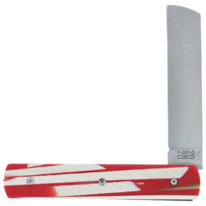 Le 2020 Couteau Pliant Plein Manche En Eclats De Mammouth Et Resine Rouge 11cm Ressort Lisse Personnalisable 00