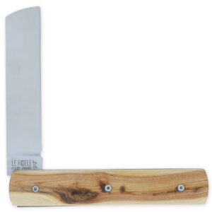 Le 2020 Couteau Pliant Plein Manche Genevrier 11cm Ressort Lisse Personnalisable Finition Brossee 01