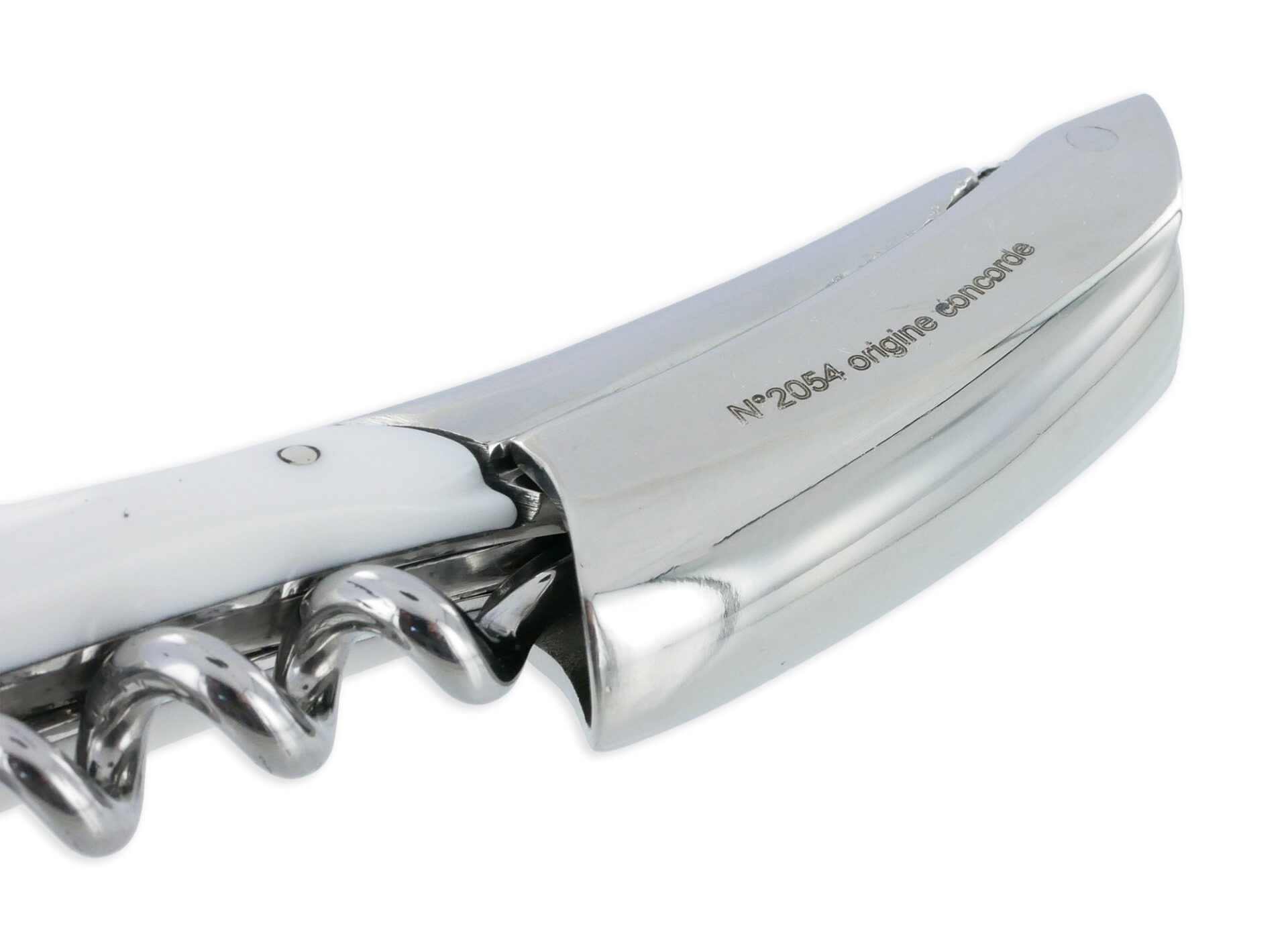 Sommelier Laguiole En Aubrac Origine Concorde Manche Corian Blanc Serie Limitee Et Numerotee 05